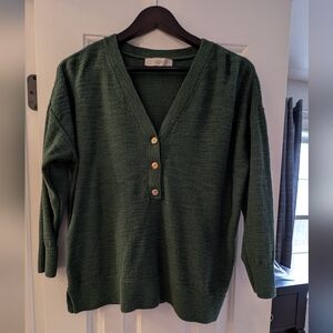 LOFT Women's Green Sweater